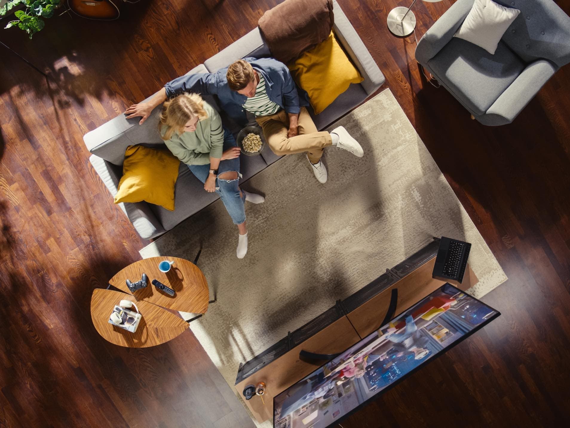 Picture of people watching TV